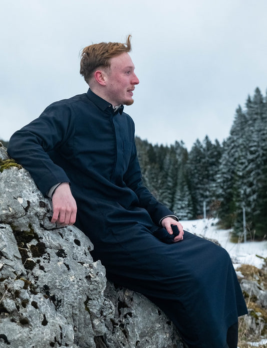 QAMIS TALIB - BLEU MARINE - Jamal Noor