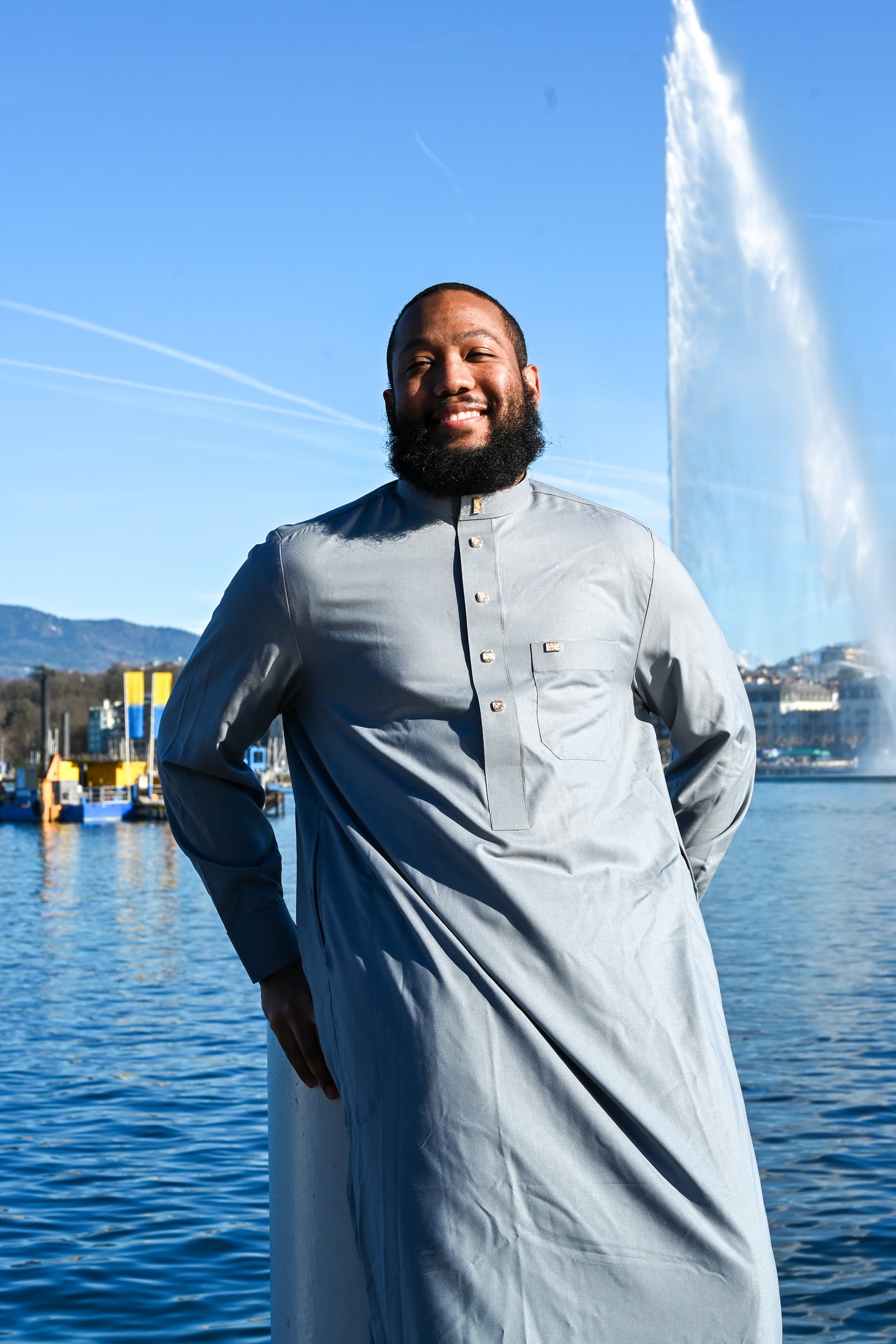 QAMIS NOOR - BLEU CLAIR